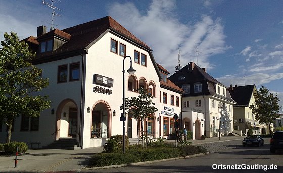 Bahnhofstraße in Gauting - oberer Teil