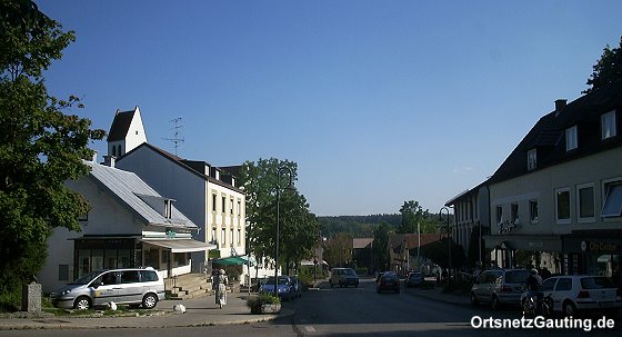 Bahnhofstraße in Gauting - unterer Teil